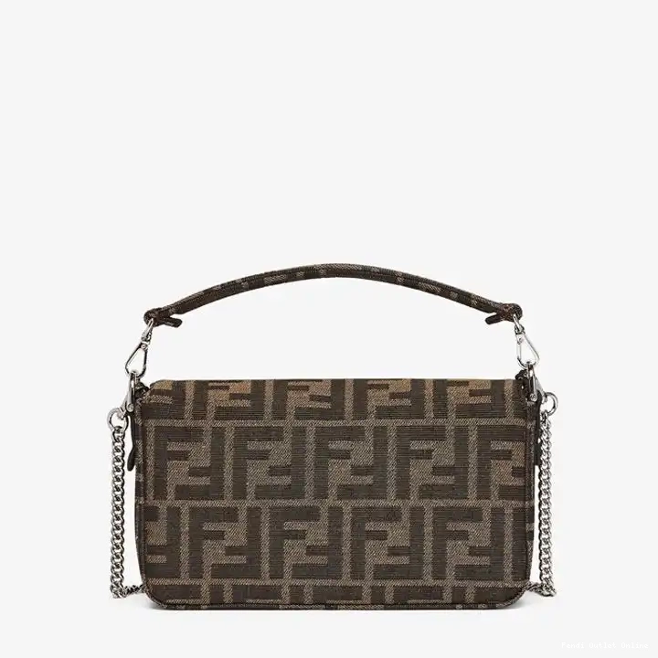 Affordable Mini Brown Fabric In Fendi FF Blue Pokmon Motif Bag Dragon Baguette 0531